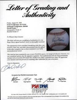 Roger Maris Single Signed Official American League Baseball PSA/DNA Graded 8