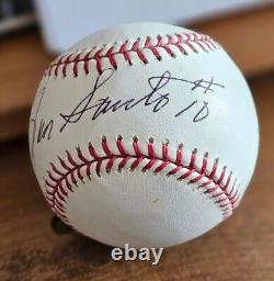 Ron Santo Signed Autograph Official Major League Baseball JSA
