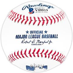 Ronald Acuna Jr. Autographed Official Mlb Baseball Atlanta Braves Beckett 178980