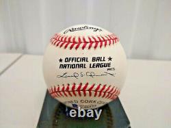Ryne Sandberg Autographed Official National League Baseball Beckett COA