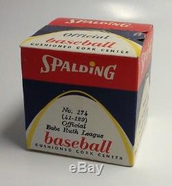 SPALDING OFFICIAL BABE RUTH LEAGUE BASEBALL No. 174 41-129 SEALED MINT