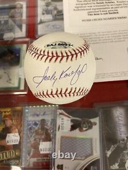 Sandy Koufax Signed Official Major League Baseball Upper Deck Authenticated/MLB