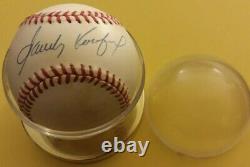 Sandy Koufax Signed Official Rawlings National League Baseball Autograph +Holder