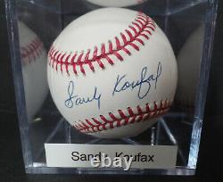 Sandy Koufax Signed Rawlings Official Baseball Of Major League Baseball