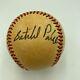 Satchel Paige Single Signed Official National League (Feeney) Baseball JSA COA