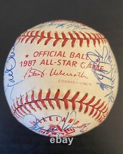 Signed 1987 National League ALL STAR TEAM Baseball Rawlings Official MLB LQQK