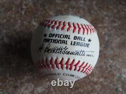 Signed Autographed Official Bart Giamatti National League Baseball Bill Terry