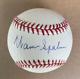 Signed Autographed WARREN SPAHN BRAVES HOF Official Major League Baseball JSA