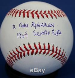 Signed Dr. Mike Marshall 1969 Seattle Pilots Official Major League Baseball