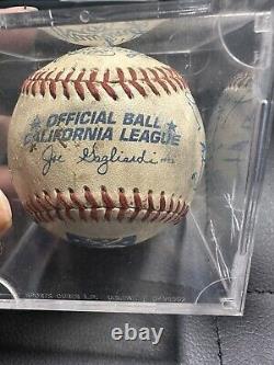 Signed Rawlings Official CALIFORNIA LEAGUE Baseball minor league Joe Gagliardi