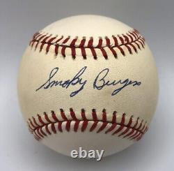 Smoky Burgess Signed Official National League Baseball JSA
