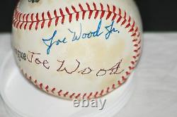 Smoky Joe Wood and Joe Wood Jr. Signed Rawlings Official League Baseball, JSA