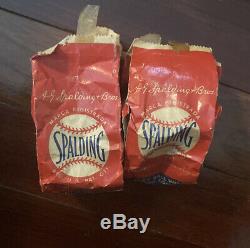 Spalding Baseball Box 1940s Holds 12 Balls Official National League With 2 Bags