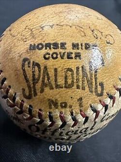 Spalding No 1 Official National League Ball Pie Traynor Max Carey Auto +Others