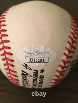 Stan Musial HOF 1969 Signed Official National League Baseball with JSA Letter