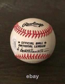 Stan Musial HOF 1969 Signed Official National League Baseball with JSA Letter
