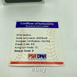 Stan Musial Signed Official Major League Baseball PSA DNA Graded 9.5 Mint+
