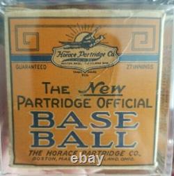 Stunning 1930s Official Partridge League baseball with BOX