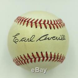 Stunning Earl Averill Single Signed Official National League Baseball JSA COA