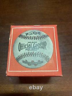 TEW THOS. E. Wilson Official League Baseball New Ball In Box RARE Vintage
