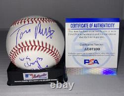 TOM RICKETTS signed Official Major League Baseball (CHICAGO CUBS) with COA PSA
