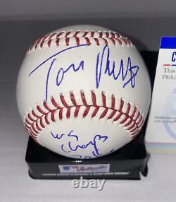 TOM RICKETTS signed Official Major League Baseball (CHICAGO CUBS) with COA PSA