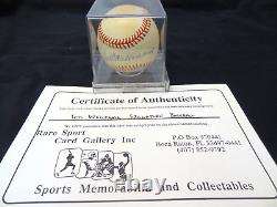 Ted Williams Autographed Official American League Baseball Boston Red Sox COA