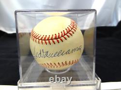 Ted Williams Autographed Official American League Baseball Boston Red Sox COA