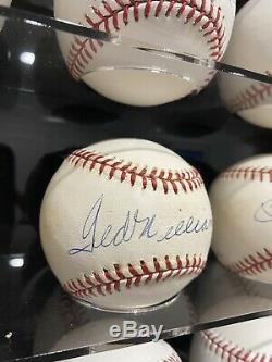 Ted Williams Autographed Official American League Baseball. COA. Hall Of Fame
