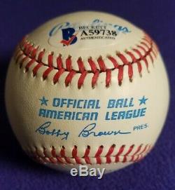 Ted Williams Autographed Official American League Baseball (beckett Coa)