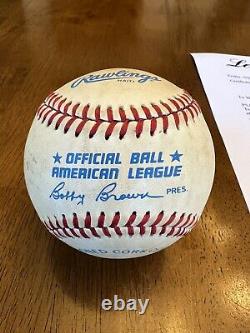 Ted Williams Signed Autographed Official American League Baseball Ball PSA LOA