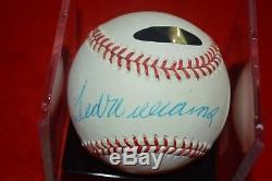 Ted Williams Signed Rawlings Official American League Baseball! Psa 8.5 Must See