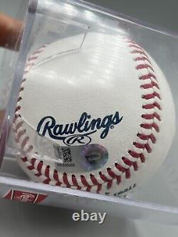 Tom Hanks Autographed Baseball Rawlings Official MLB First Pitch Guardians