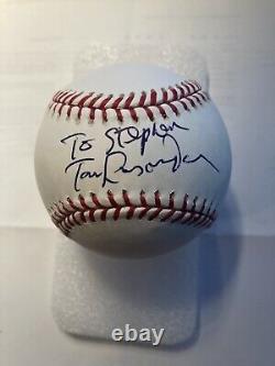 Tom Lasorda Signed Official Major League Baseball LA Dodgers AUTO Autograph