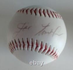 Two (2) Joe Nuxhall Autographed Official League Baseballs Cincinnati Reds HOF