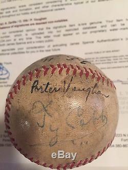 Ty Cobb Autographed Worth Official League Baseball 4 Auto's JSA LOA