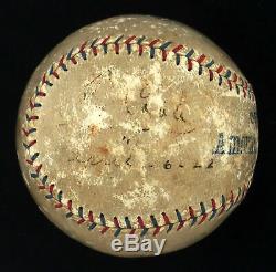 Ty Cobb Single Signed Official American League Baseball Dated 4-6-1922 JSA COA