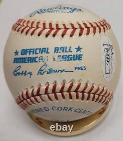 VADA PINSON Autographed Official American League Baseball JSA COA