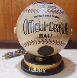 VERY RARE Antique Trophy Official League Ball Baseball Globe Tube Radio UNTESTED