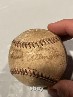 Vintage 1920/30s Goldsmith Official League Baseball Red Black Stitch Signed