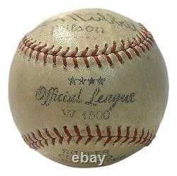Vintage 1940's Wilson Carl Hubbell Official League Baseball W1500