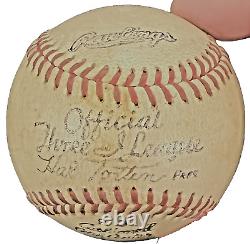 Vintage 1950s Official THREE I League Baseball Illinois Indiana Iowa League III