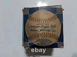 Vintage AJ Reach Co. 1934 Official American League Baseball with Box