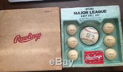 Vintage Official Major League MLB Golf Ball Set Rawlings VERY RARE New In Box
