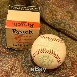 Vintage REACH NO. 0 OFFICIAL AMERICAN LEAGUE BASEBALL & Senators Baseball