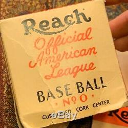 Vintage REACH NO. 0 OFFICIAL AMERICAN LEAGUE BASEBALL & Senators Baseball