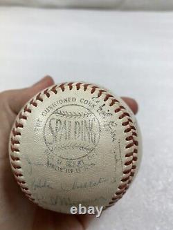 Vintage Spalding Official National League Baseball 1956 Chicago Cubs Team Signed