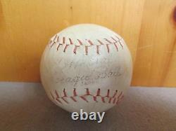 Vintage White Leather Bounder Baseball Official League Ball Red Stitch Japan