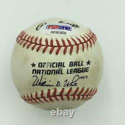 Vintage Willie Mays Signed Official National League Baseball PSA DNA COA