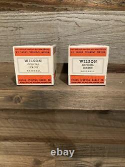 Vintage Wilson official Major League Baseballs A1034 Sealed new in Box 2 total